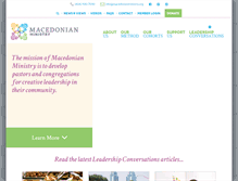 Tablet Screenshot of macedonianministry.org